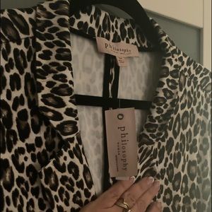 Philosophy Plus Size Leopard Blazer 3XL